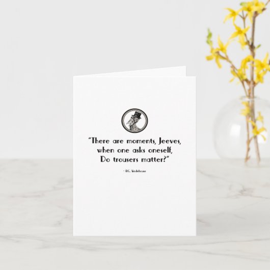 Shoebill Bertie op de kaart van Trousers (Gele Bloem)