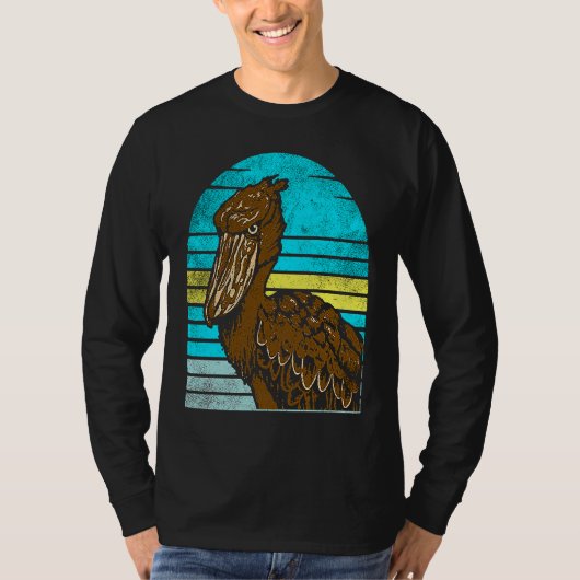 Shoebill Bird Animal Colorful  1 T-shirt (Voorkant)