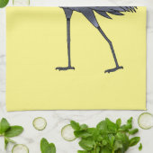 Shoebill bird cartoon illustration theedoek (Gevouwen)