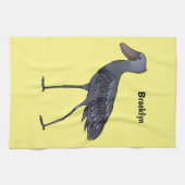 Shoebill bird cartoon illustration theedoek (Horizontaal)