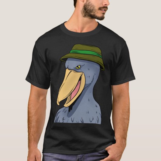 Shoebill Bird Ornithologist Whalebill Animal Ornit T-shirt (Voorkant)