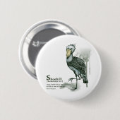 shoebill - ink ronde button 5,7 cm (Voorkant /achterkant)
