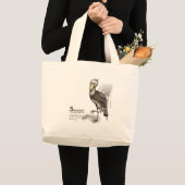 shoebill - mocha grote tote bag (Voorkant (product))