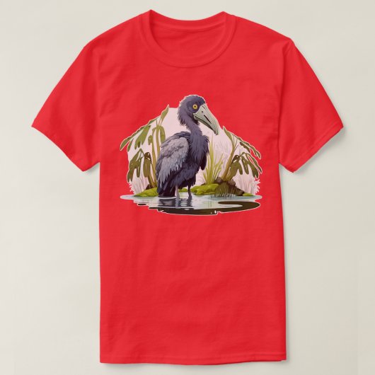 Shoebill moeras t-shirt (Design voorkant)