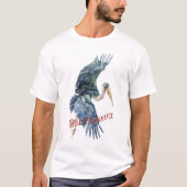 Shoebill ooievaar. Vogels T-shirt (Voorkant)