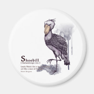 shoebill - plum magneet