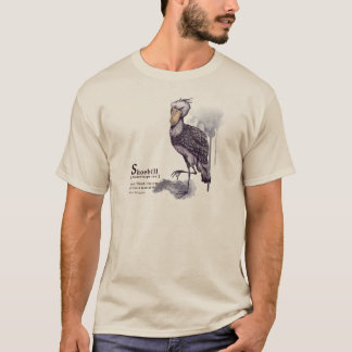 shoebill - plum t-shirt