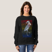 Shoebill Santa Hat Ugly Sweater Kerstbus Lov (Voorkant volledig)