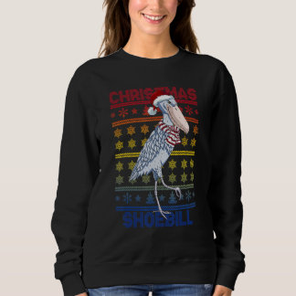 Shoebill Santa Hat Ugly Sweater Kerstbus Lov