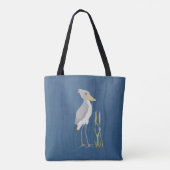 Shoebill Stork Allover-Canvas tas (Achterkant)