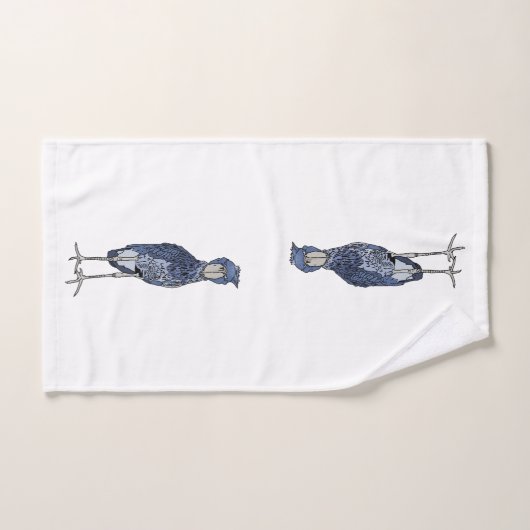 Shoebill Stork Bad Handdoek (Handdoek)