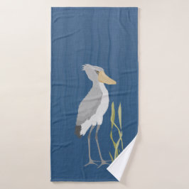 Shoebill Stork Bath Towel Badhanddoek
