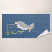 Shoebill Stork Bath Towel Badhanddoek (Badhanddoek)