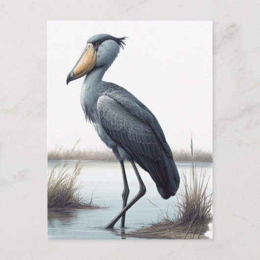 Shoebill Stork Briefkaart (Voorkant)