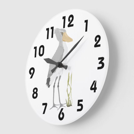 Shoebill Stork Clock Grote Klok (Hoek)