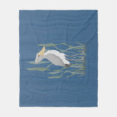 Shoebill Stork Fleece Blanket (Voorkant)
