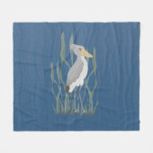 Shoebill Stork Fleece Blanket (Voorkant (Horizontaal))