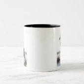 Shoebill Stork Tweekleurige Koffiemok (Center)