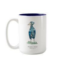 Shoebill Stork Two-Tone Coffee Mok