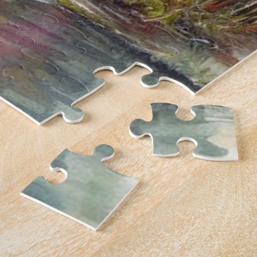 Shoebill Stork Waterverf schilderij Legpuzzel (Zijkant)