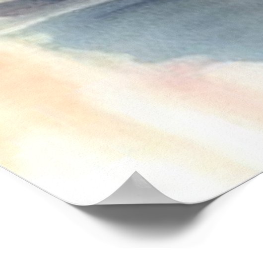 Shoebill Stork Waterverf schilderij Poster (Hoek)