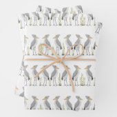 Shoebill Stork Wrapping Paper Sheets (In situ)