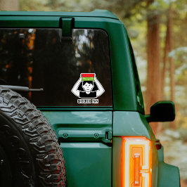 Shoebox Familie Vinyl Auto Raam Sticker - Man