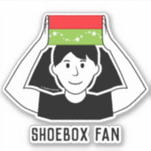Shoebox Familie Vinyl Auto Raam Sticker - Man (Voorkant)