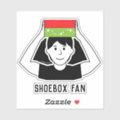 Shoebox Familie Vinyl Auto Raam Sticker - Man (Vel)