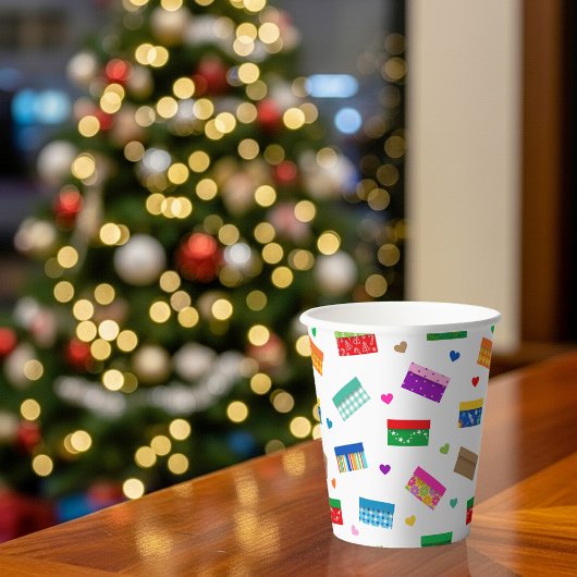 Shoebox Love Paper Cup - Wit Papieren Bekers