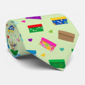 Shoebox Love Stropdas - Mint Green (Opgerold)