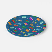 Shoebox Star Party Borden - Blauw Papieren Bordje (Gekanteld)