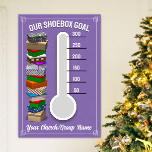 Shoebox Thermometer Poster - Paarse