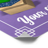 Shoebox Thermometer Poster - Paarse (Hoek)