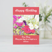 Shoeflower Waterverf Hibiscus Floral Garden Cute (Staand voorkant)