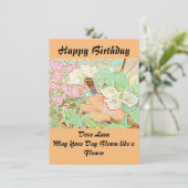 Shoeflower Waterverf Hibiscus Floral Garden Cute (Staand voorkant)