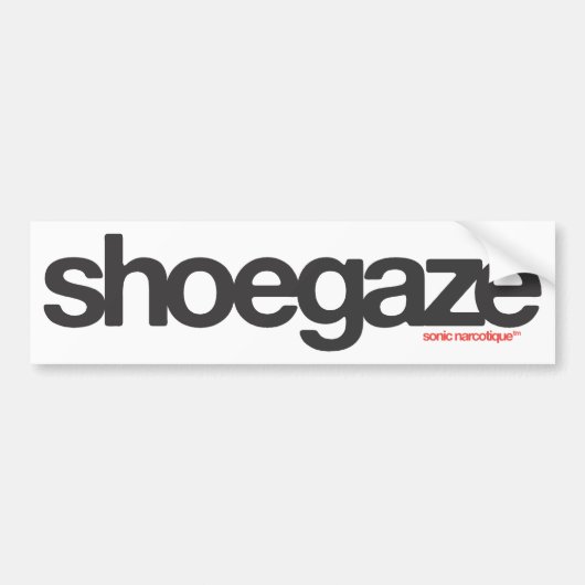 Shoegaze Bumpersticker (Voorkant)