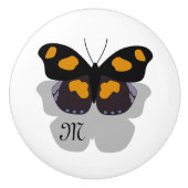 Shoemaker Butterfly Shadow Monogram Keramische Knop (Voorkant)