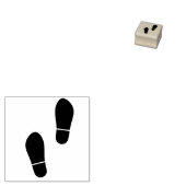 Shoeprint rubberen stempel, schoenprint rubberen s rubberstempel (Gestempeld)