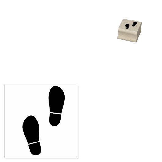 Shoeprint rubberen stempel, schoenprint rubberen s rubberstempel (Gestempeld)