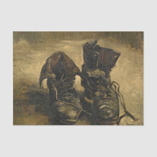 Shoes, 1886, van Vincent van Gogh Tissuepapier (Voorkant)