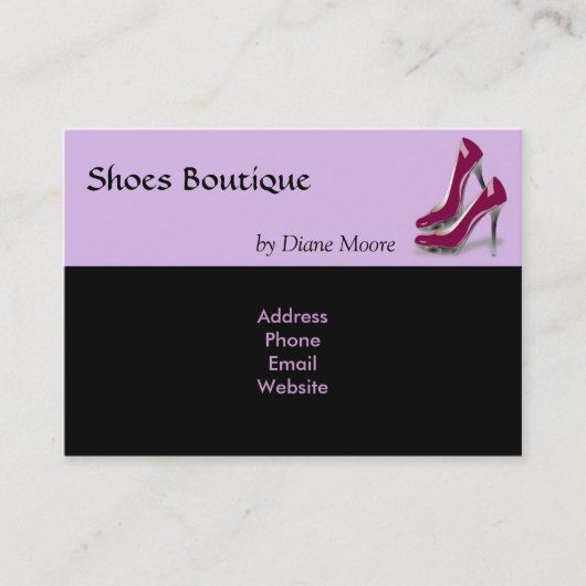 Shoes Boutique Visitekaartje (Voorkant)