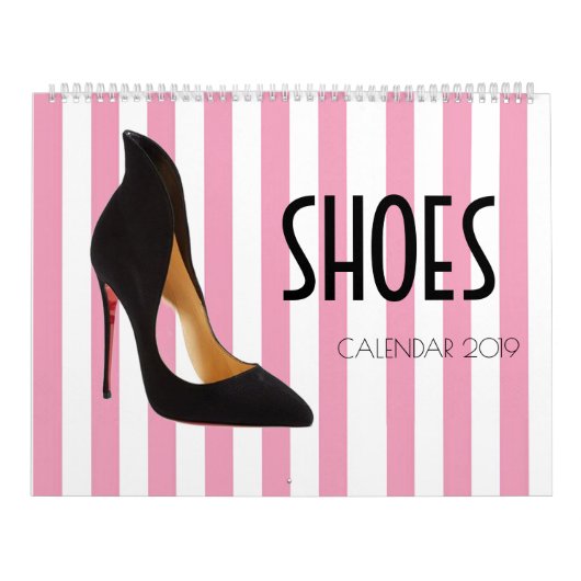 SHOES CALENDAR 2019 - grote grootte Kalender (Hoes)