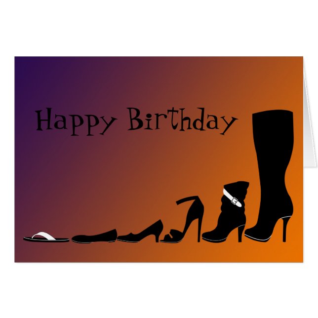 Shoes Happy Biratday Wish (Voorkant Horizontaal)
