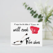 Shoes Recipe Card Briefkaart (Staand voorkant)