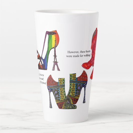 Shoes, Shoes and Boots Tall Latte Mok (Voorkant)