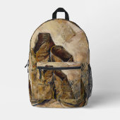 "Shoes" Van Gogh Backpack Bedrukte Rugzak (Voorkant)
