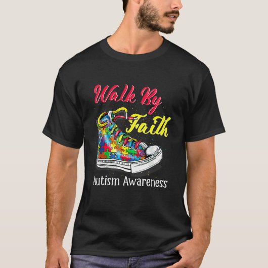 Shoes Walk Autism Awareness T-shirt (Voorkant)