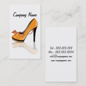 Shoes Winkelmanager - Mode Stijllijst van verkoper Visitekaartje (Voorkant / Achterkant)