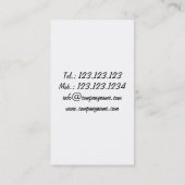 Shoes Winkelmanager - Mode Stijllijst van verkoper Visitekaartje (Achterkant)